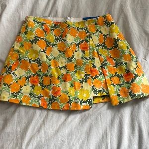 NWT Simon miller floral denim skort